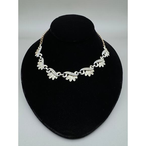 Vintage Sarah Coventry "Evening Sands" Goldtone Rhinestone Necklace - Picture 1 of 9